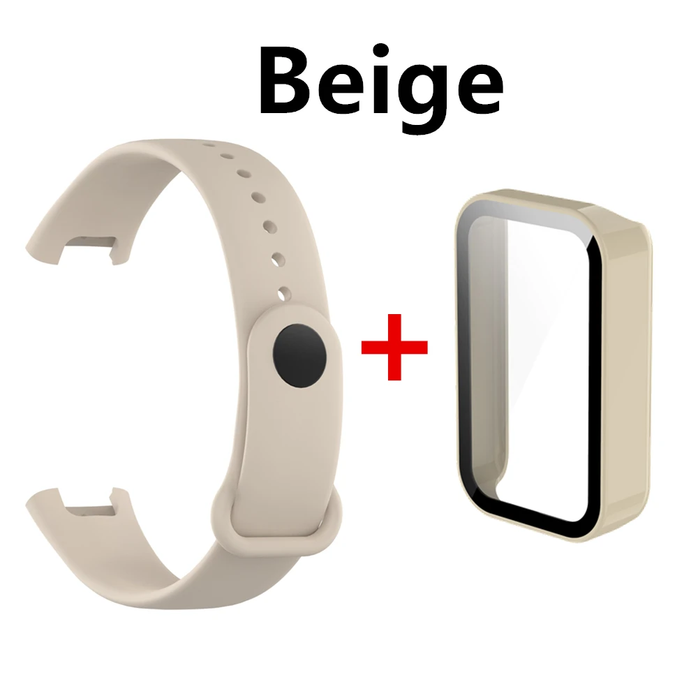 كامل Pc واقية الحال بالنسبة Redmi الذكية الفرقة برو حامي الشاشة الحال بالنسبة شاومي Redmi الفرقة برو سيليكون حزام ساعة سوار