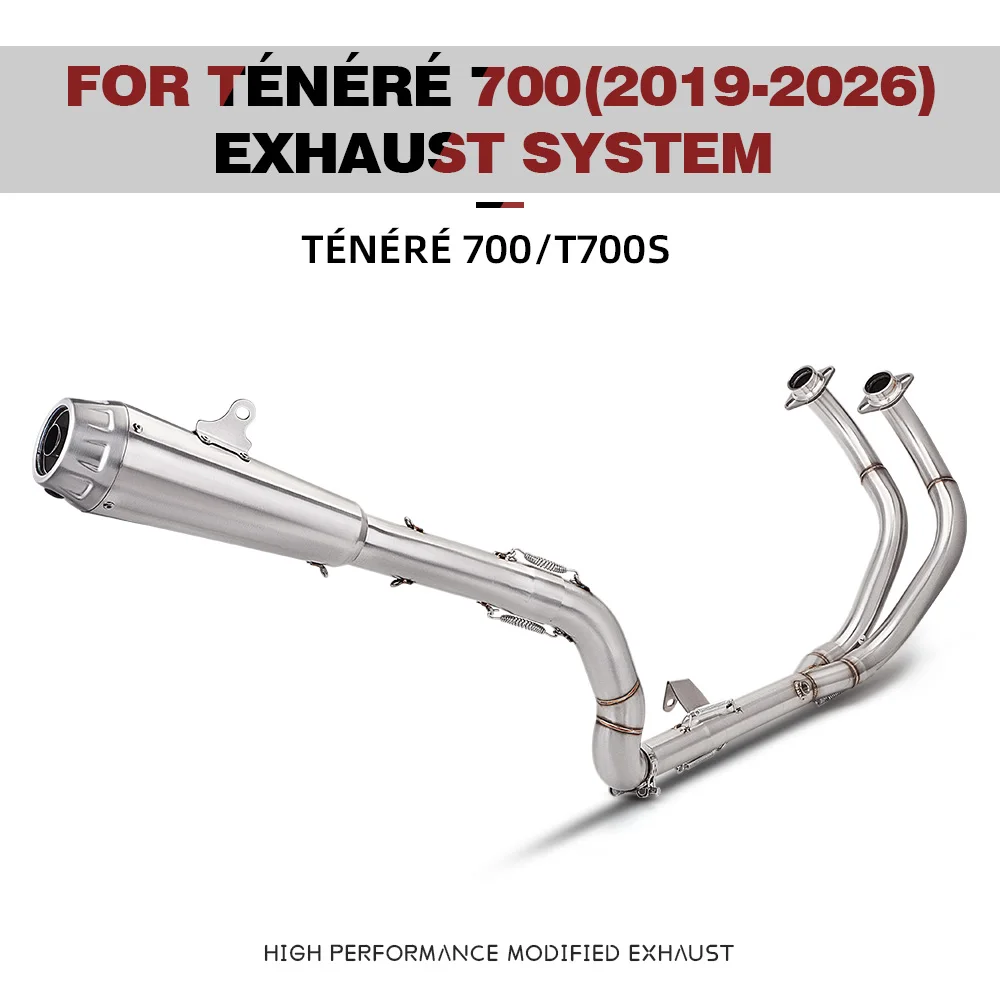 

Motorcycle Engine Front Link Pipe for Tenere 700 T700S Exhaust Manifold Connection 51mm Escape Exhaust System 2019-2026