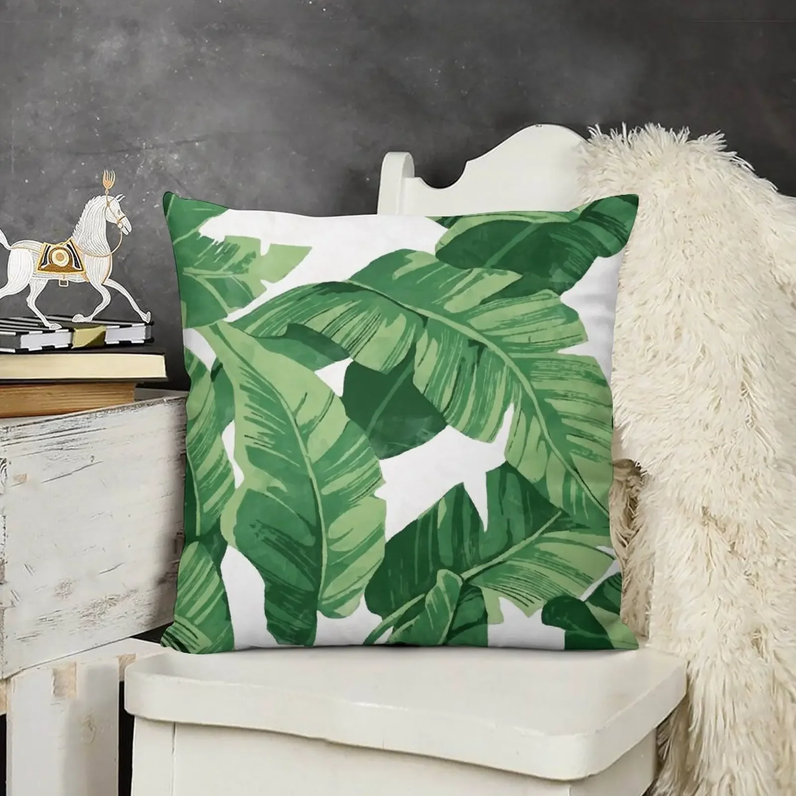 

Tropical banana leaves II Throw Pillow christmas pillowcases Sofa Pillow Cover pillow