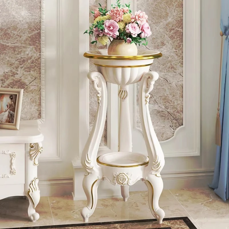 Plastic multi-layer floor-to-ceiling flower stand Durable waterproof plant stand Living room