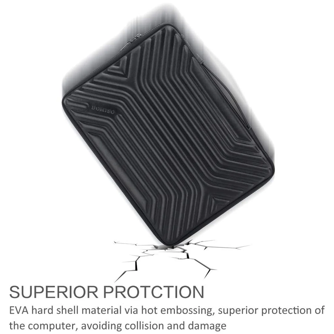 Imagem -02 - Manga Impermeável para Laptop Domiso Bolsa para Notebook Capa Protetora com Alça e Alça 10 1314 15617