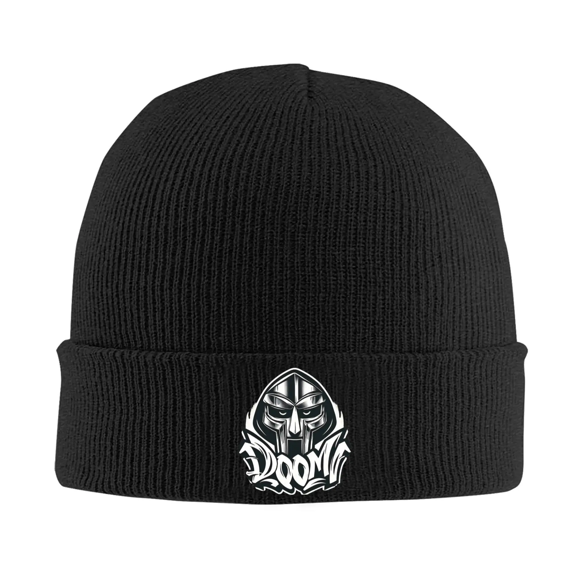 The Ultimate Villains MF DOOM The Ultimate Villains Hats Autumn Winter Skullies Beanies Warm  Caps Unisex Acrylic Knitted Caps