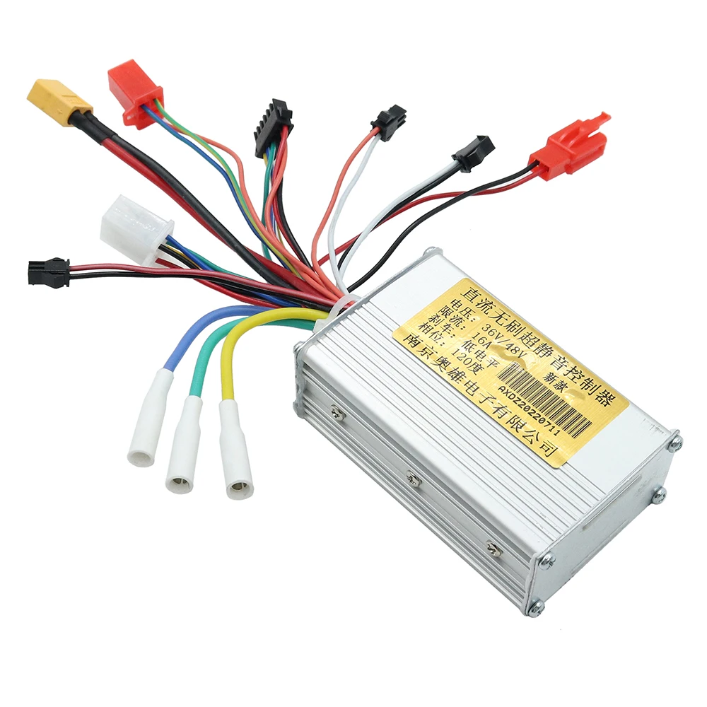 NJAX New Patt Brushless DC Motor Controller with LCD Acceleration Switch For 36V 48V 450W Electric Scooter and Electric Bicycle