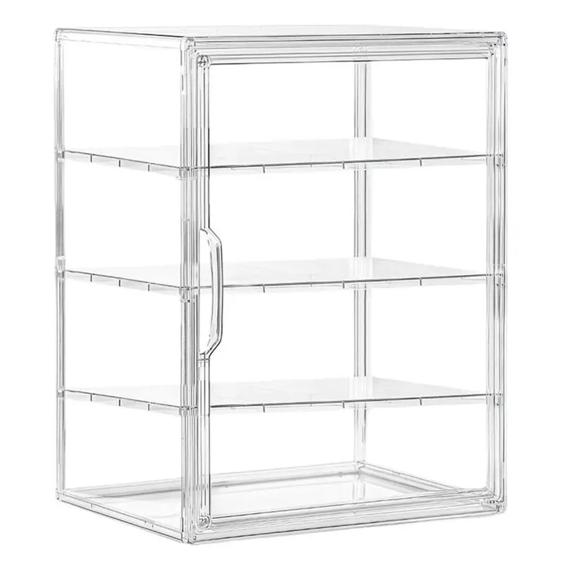 

Акриловая витрина для выпечки, 4-слойный прозрачный органайзер для хранения хлеба, кондитерских изделий и теста