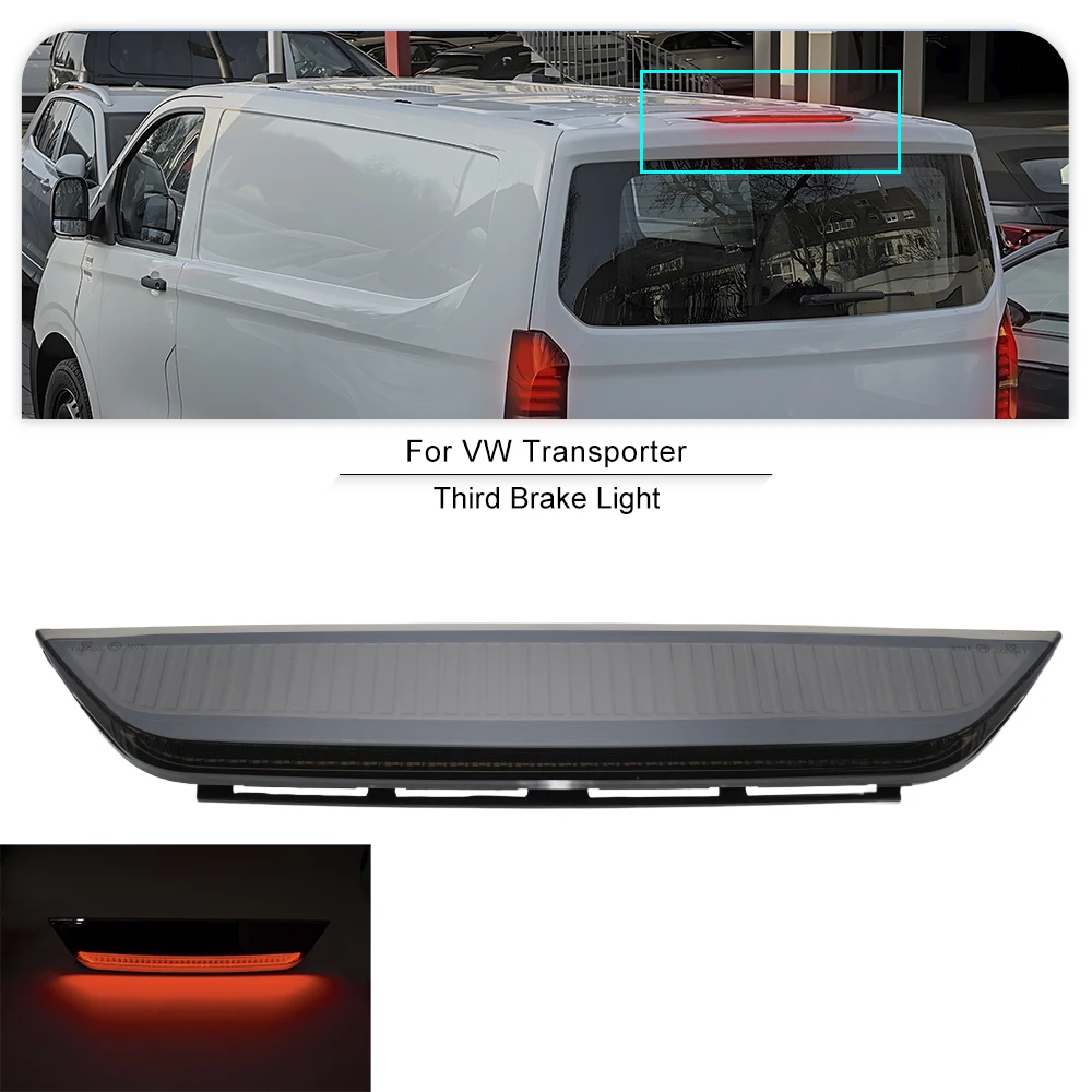 LED High Mount 3rd Brake Light Strip Rear Stop Lamp For VW Transporter T7 2025+ Ford Transit Tail Warning Lamp Accessories