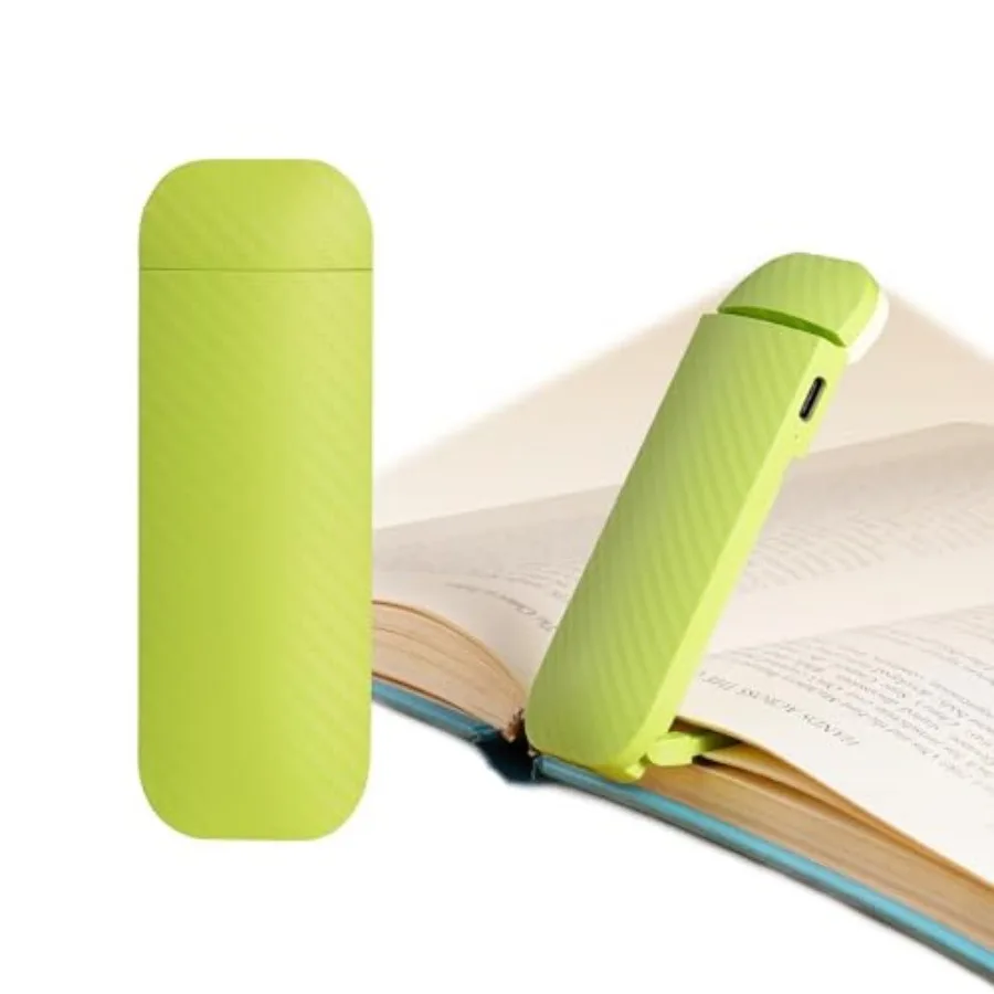 

Book Reading Light, Rechargeable Clip on Booklight, Eye Caring 3 Color Temperatures and 5 Brightness Levels, Night Use for Bed,