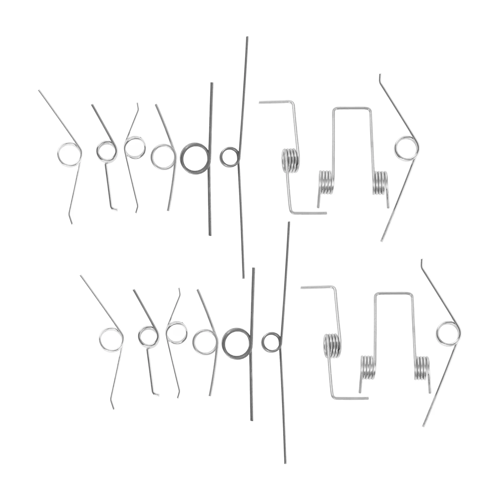 ゴミ箱ゴミ箱用スプリングトーションスプリング、ごみコンポーネント、バケツ蓋部品、銀線、18個