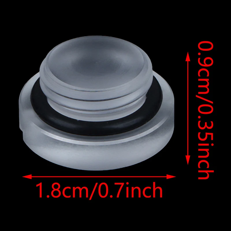 2pcs Frosted G1/4 Water Plug Matte Acrylic Water Stop Lock Seal Button Hand Twisting Water Cooling Fitting