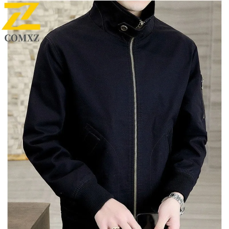 

Мужские легкие однотонные ветрозащитные куртки Chaqueta для городского велоспорта, модные куртки для рыбалки, классический походный минималистичный плащ 2025 года