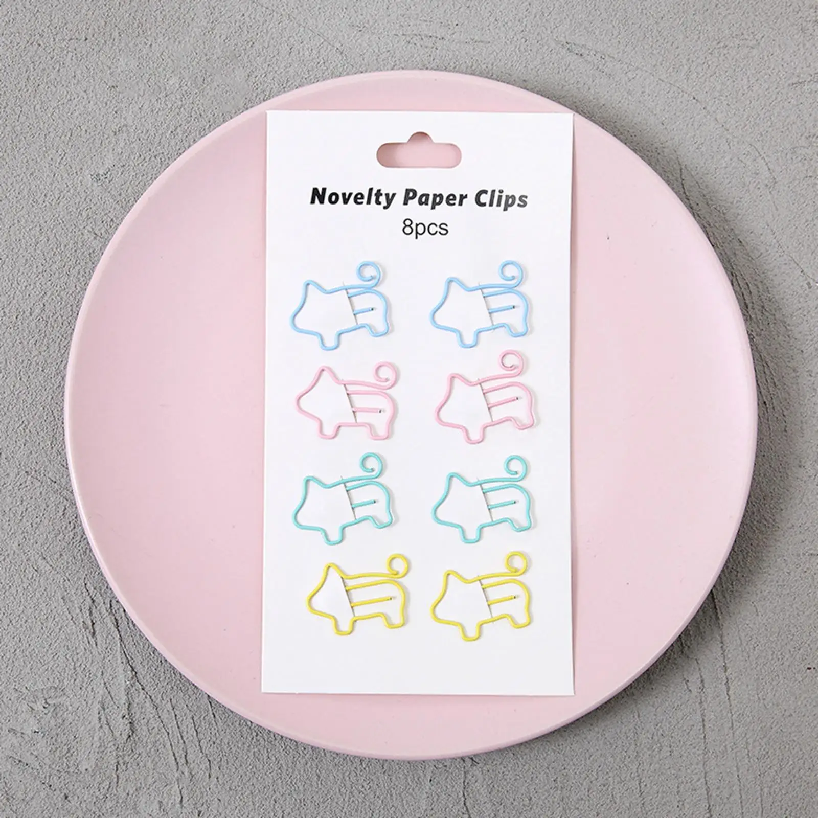 2x8x Novelty Paper Clips Metal Party Invitation Card Document Organization