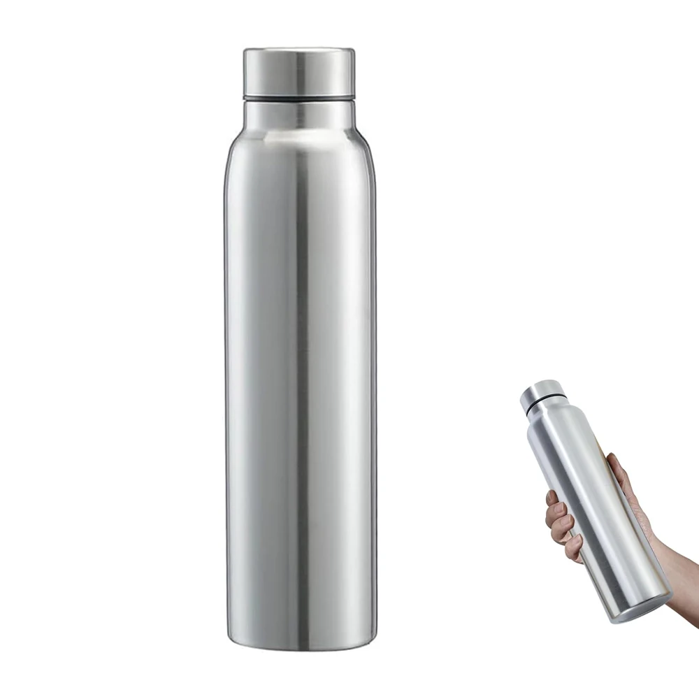 

Stainless Steel Metal Water Bottle 33ozSports Water Bottle Single Wall Cold Water Bottle Reusable Leakproof Stainless Steel