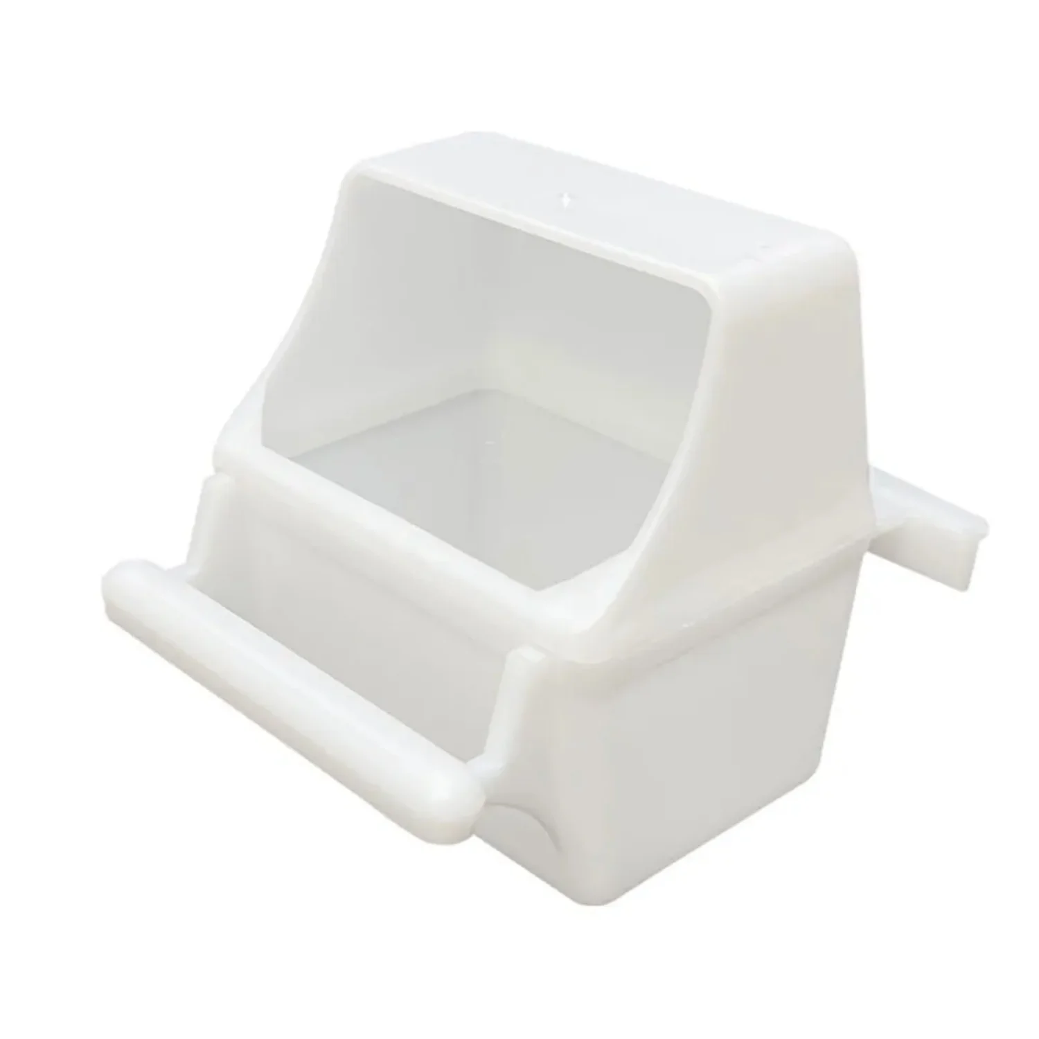 

Anti Splash Parrot Bird Food Box Buckle Universal Bowl Cup White Plastic 9.6x5.5x9cm 7.5cm Perch Length 60g 1 Cage Type Bird
