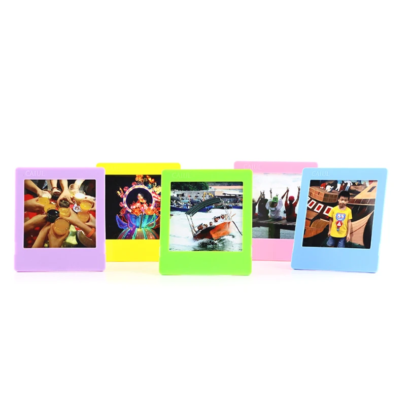 5 PCS Colorful Desk Photo Borders Stand Photo Frame Set for Fujifilm Instax Square SQ1 SQ40 SQ6 Camera Square Link Printer Films