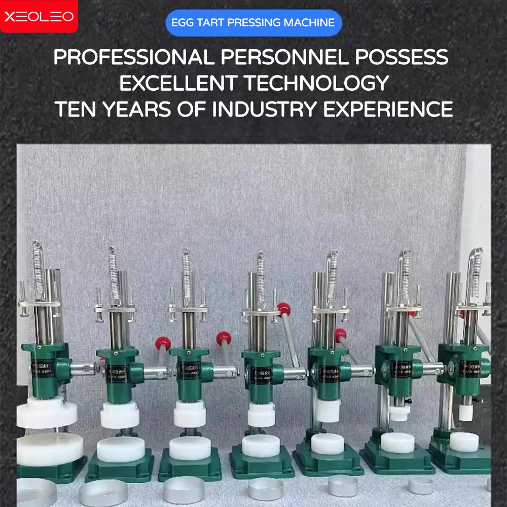 XEOLEO 수동 에그 타르트 크러스트 프레서 기계, 디저트 푸딩 컵 케이크 성형 기계, 에그 타르트 쉘 프레스 기계