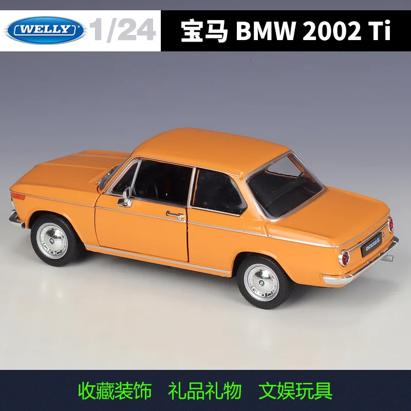 Welly 1:24 bmw 2002 ti clássico esportes sedan-o original "máquina de condução final" veículos modelo fundidos em liga