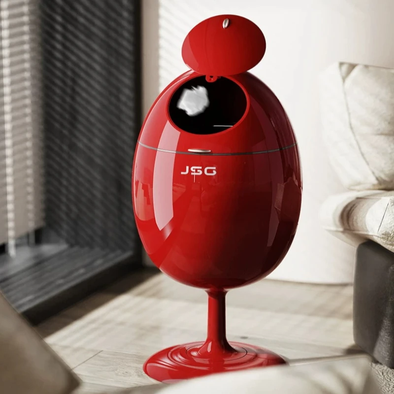 Wastebasket Trash Can Floor Restaurant Decorative Sanitary Bucket Household Cleaning Tools Merchandises Recycle Bin Trash Can