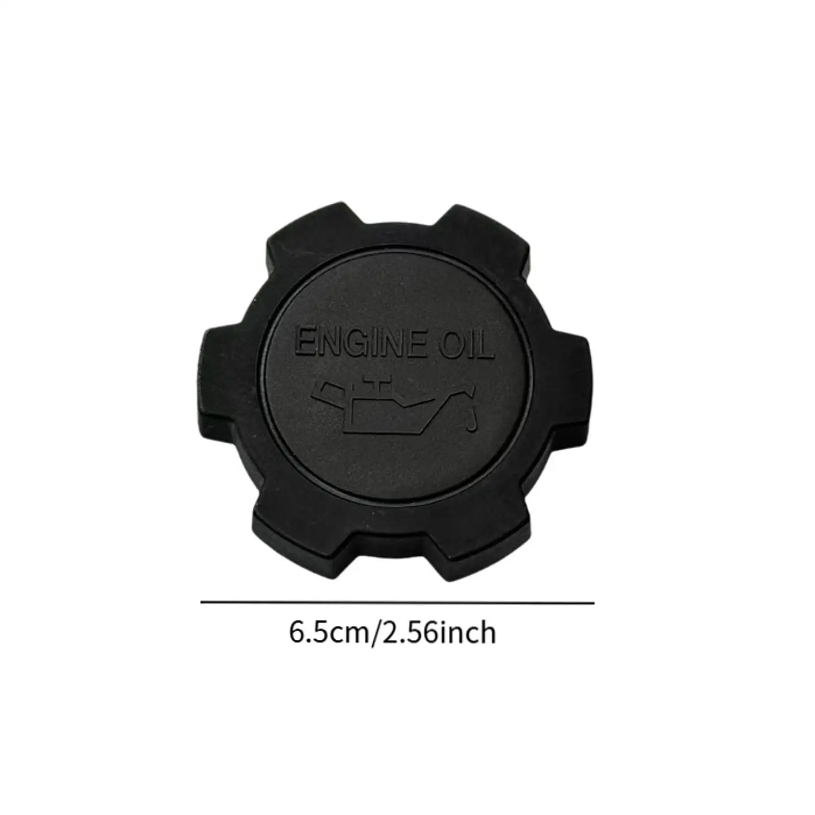 Engine Oil Filler Cap Replacement Durable Plastic 6.5cm Leak Stop for Toyota 1218055010 Compatible for Lexus