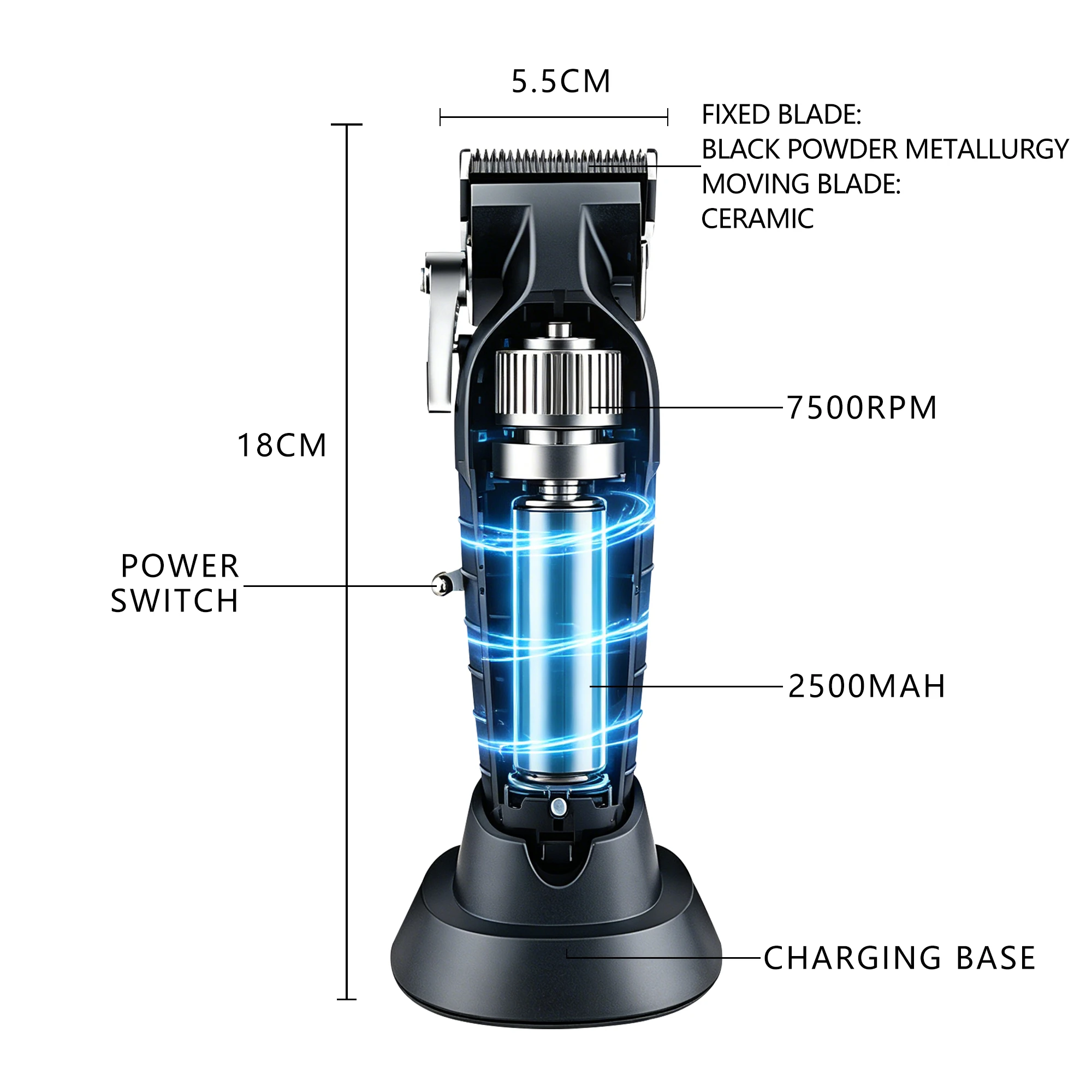 Kemei 2299 Set 2296 Hair Cutting Machine Set Clipper Hair Professional Type C Trimmer Barber 0mm 39