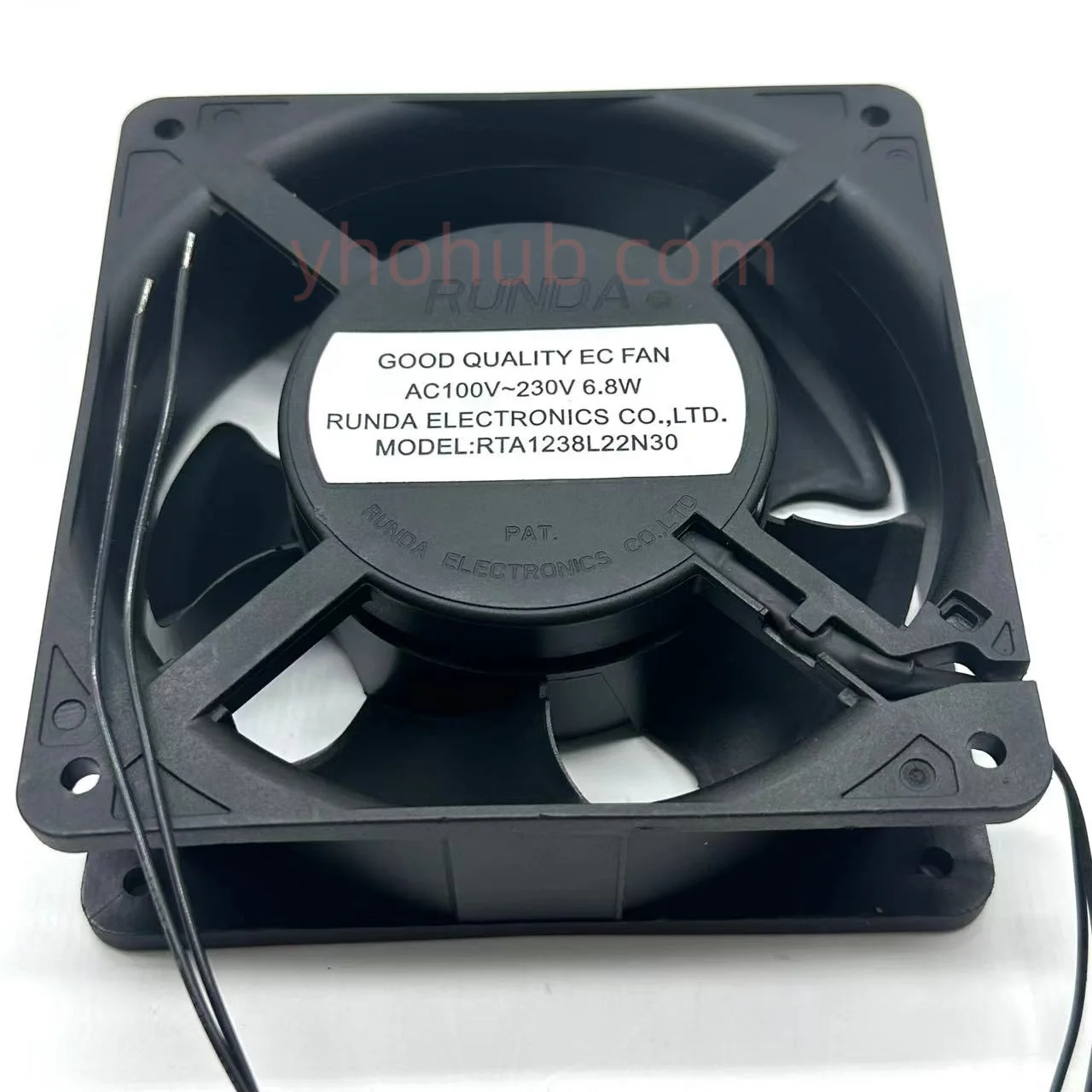 

RUNDA RTA1238L22N30 AC 100V 230V 6.8W 2-Wire Server Cooling Fan