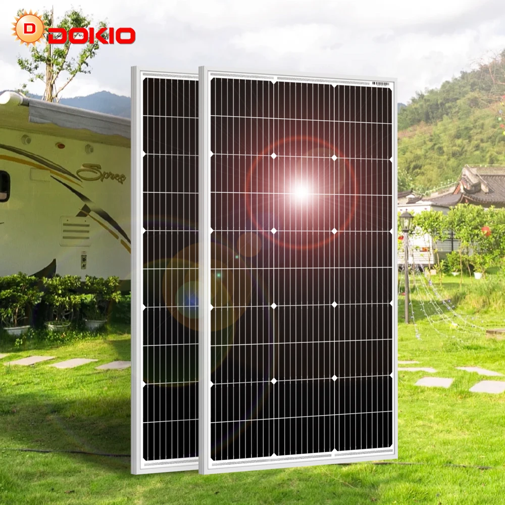 DOKIO Solar Panel 100W Fotovoltaico Panels 200W Paneles Solares 18V Solarpaneele For Camping /Powerbank/12V Battery/Camper van