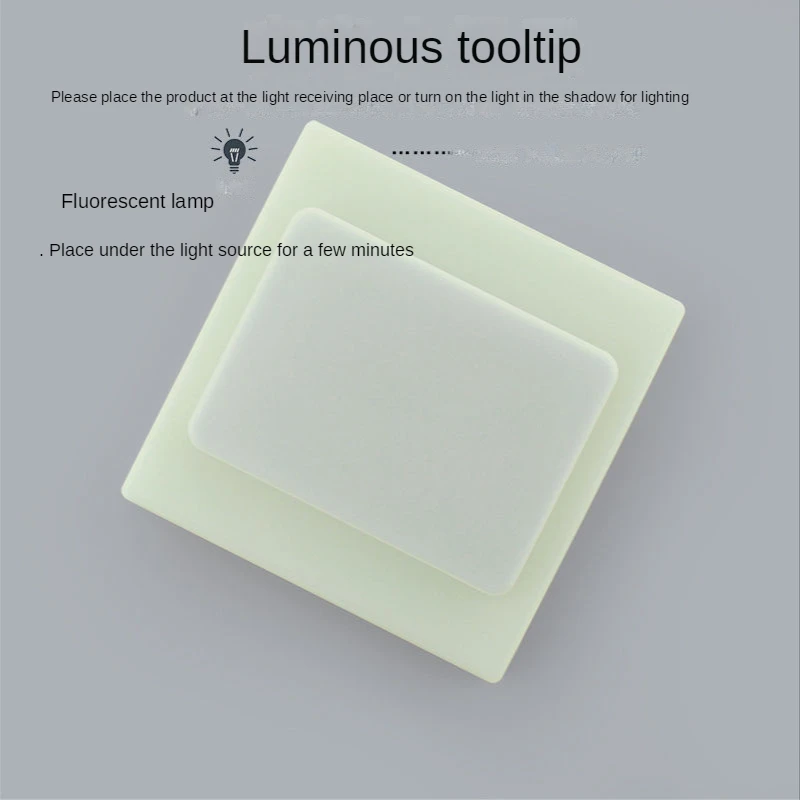 Paste-free switch cover luminous waterproof anti-shock soft silicone protective sleeve socket