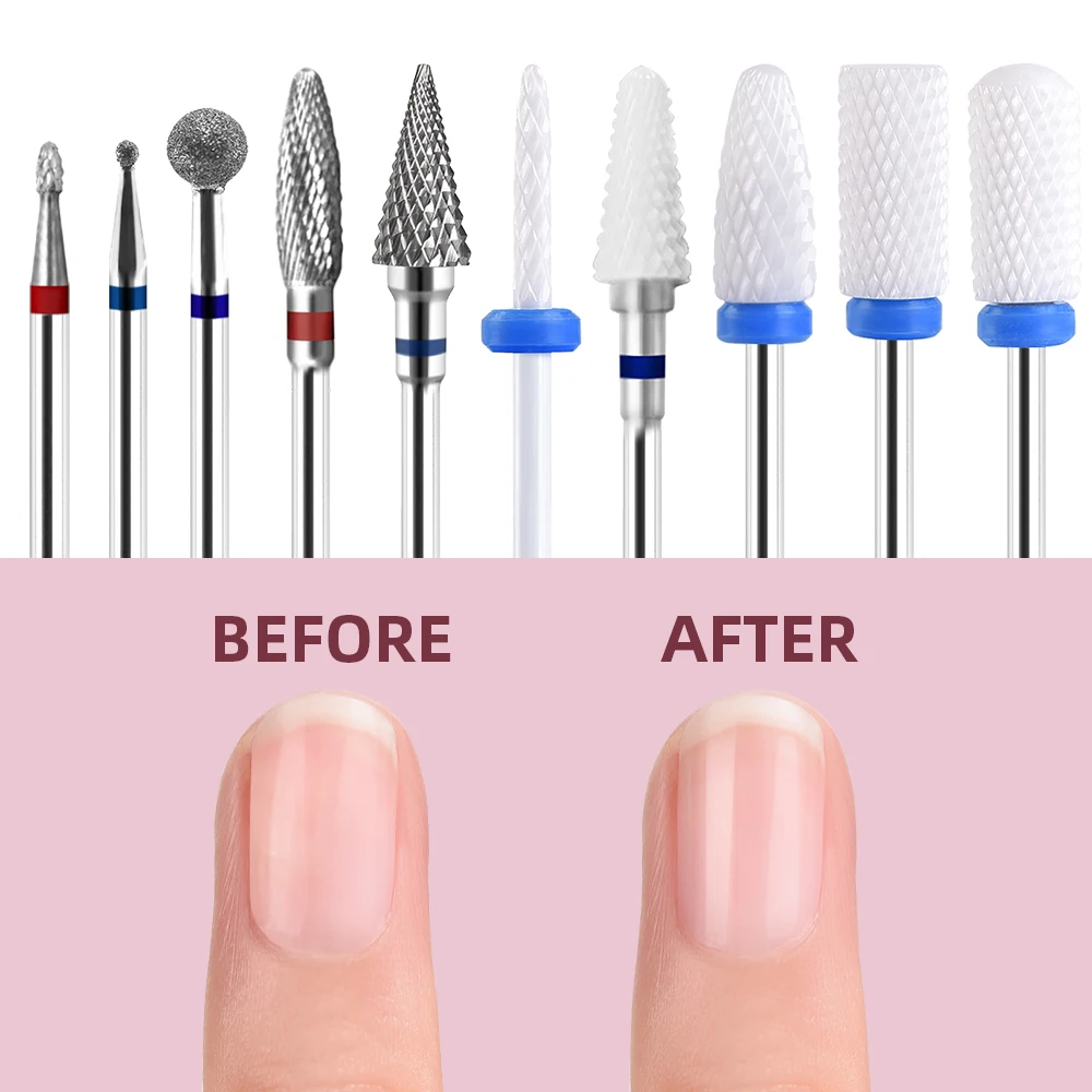 

21Pcs Electric Manicure Grinding Head Tool Ceramics Nail Art Manicure Drill Bits For Acrylic Gel Nails Cuticle Manicure Pedicure