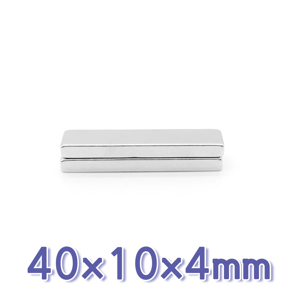 2/5/10/15/20/50PCS 40x10x4mm Block Search Magnet N35 Powerful Strong Magnetic Magnets 40x10x4 Quadrate Neodymium Magnets 40*10*4