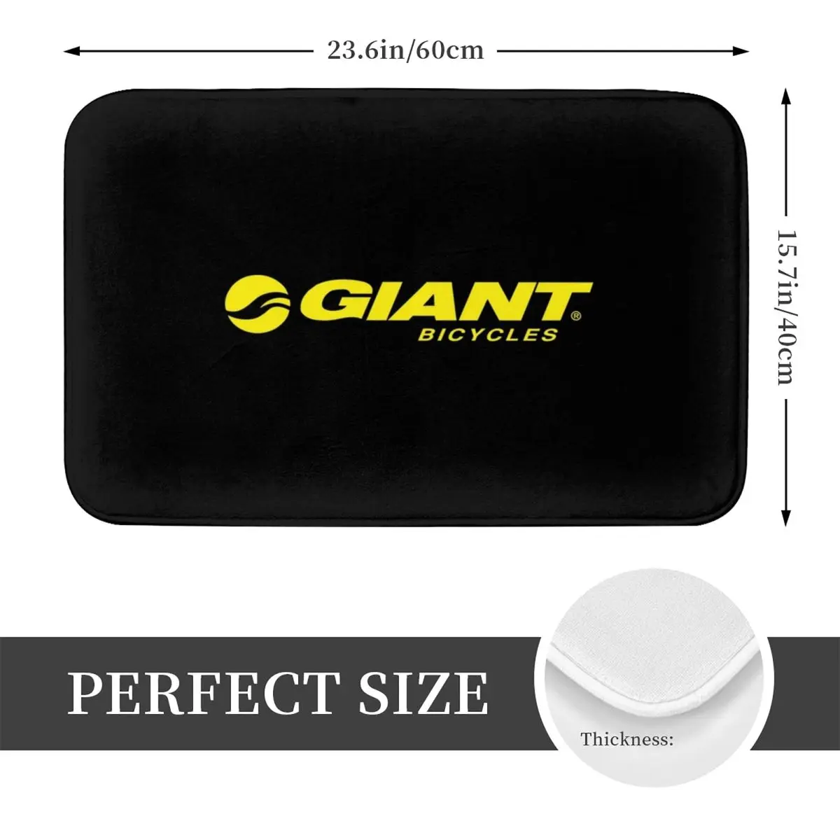 Giant Bike Doormat Kitchen Entrance Home Floor Mat Non-slip Carpet Rug for Balcony Footpad Mats