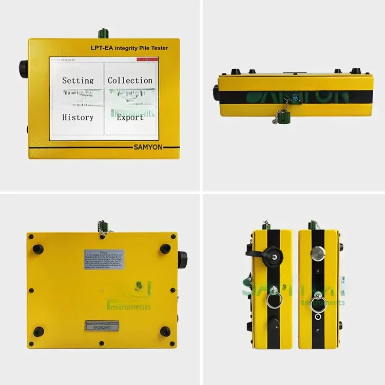 High-Contrast Touch Screen Display IP68 Waterproof LPT Low Strain Pit Pile Integrity Test Equipment