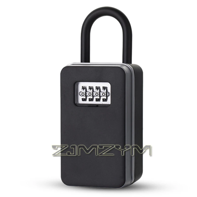 Aluminum Alloy Code Key Box Dust And Water/Peeping Proof Installation-free Password Key Box with Password Protection Cover