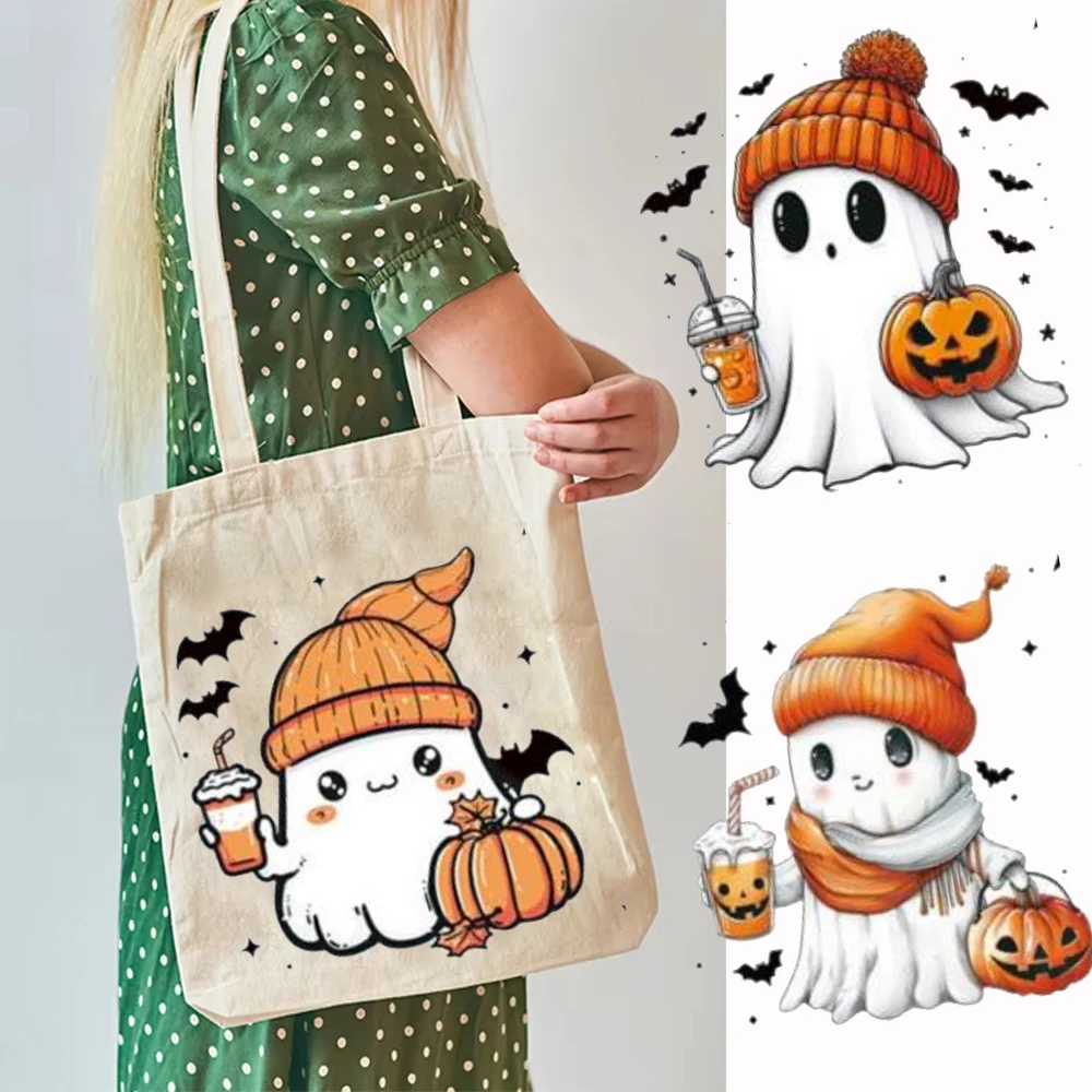 

Halloween Gift Bag Cartoon Expression Pumpkin Mummy Black Cat Tote Bag Ghost Festival Kids Shopping Gift Bag Candy Package ﻿