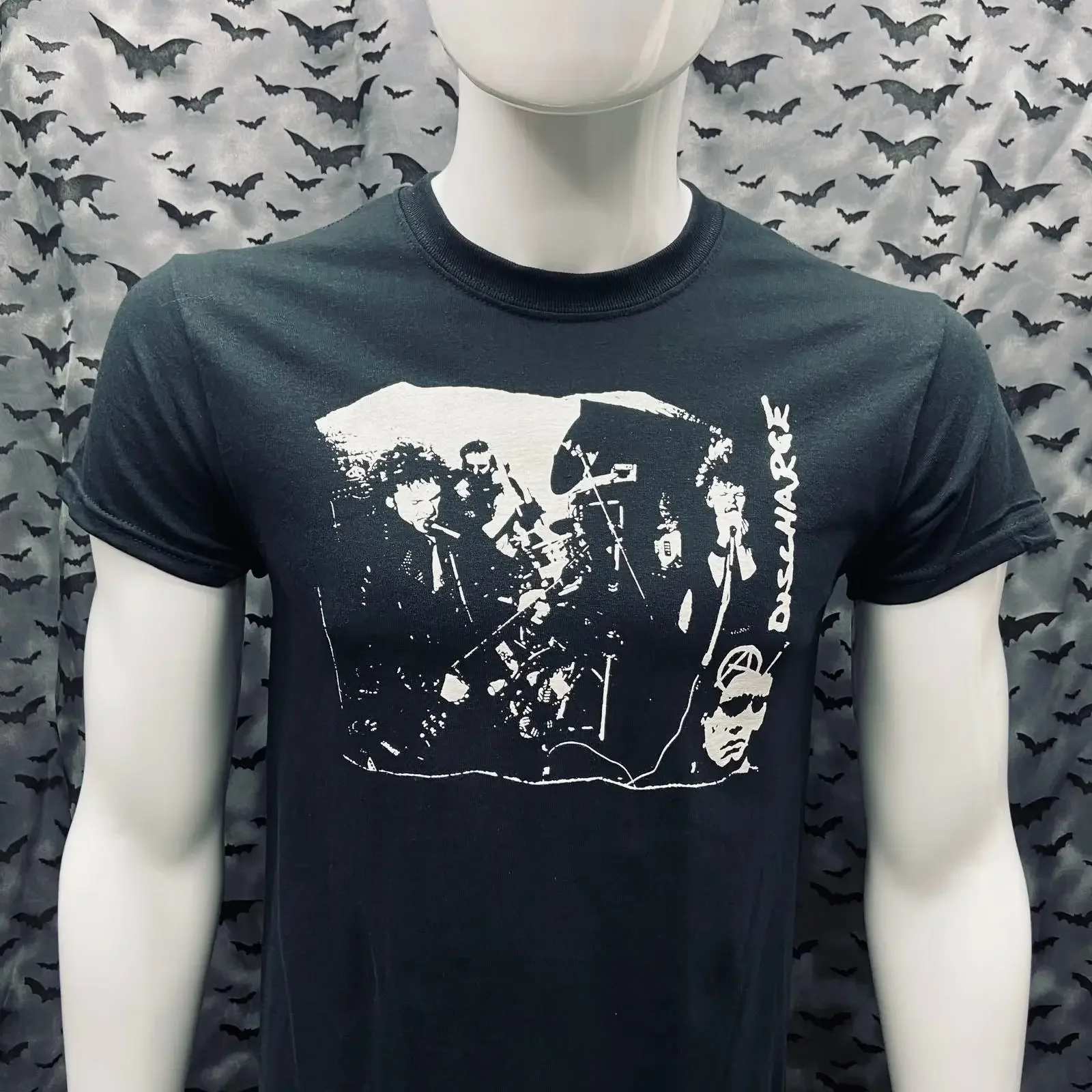T shirt Discharge punk crust d beat vintage Washed Unisex Comfortable Versatile fashion Stylish Breathable graphic homme