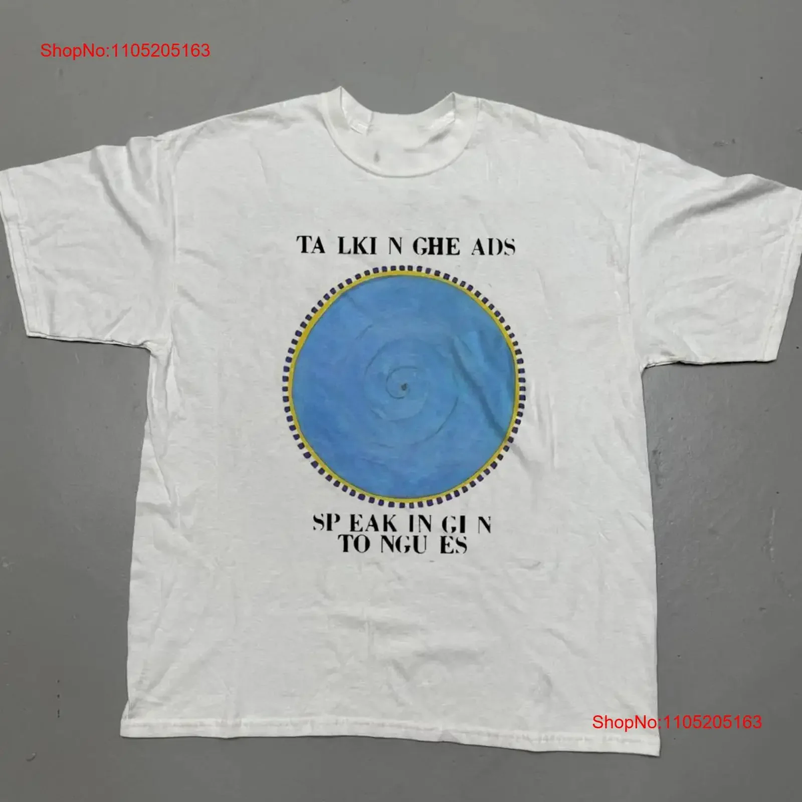 

Vintage Talking Heads Band T Shirt short sleeve Reprint S 5XL vintage Washed Breathable Stylish Top For Everyday Wear Unisex