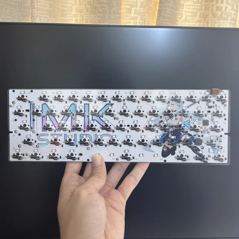 Wooting60HE PCB Custom GH60 61 Key Mechanical Axis Single-mode PCB Hot Swap High Bottom Light Via/Vial/QMK ForDIY Magnetic Axis