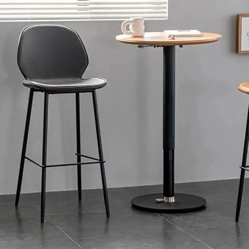 

Comedor Relaxing Comfortable Barstools Ergonomic Aluminum Computer Minimalist Bar Barstools Gray Bedroom Sillas Para Furniture