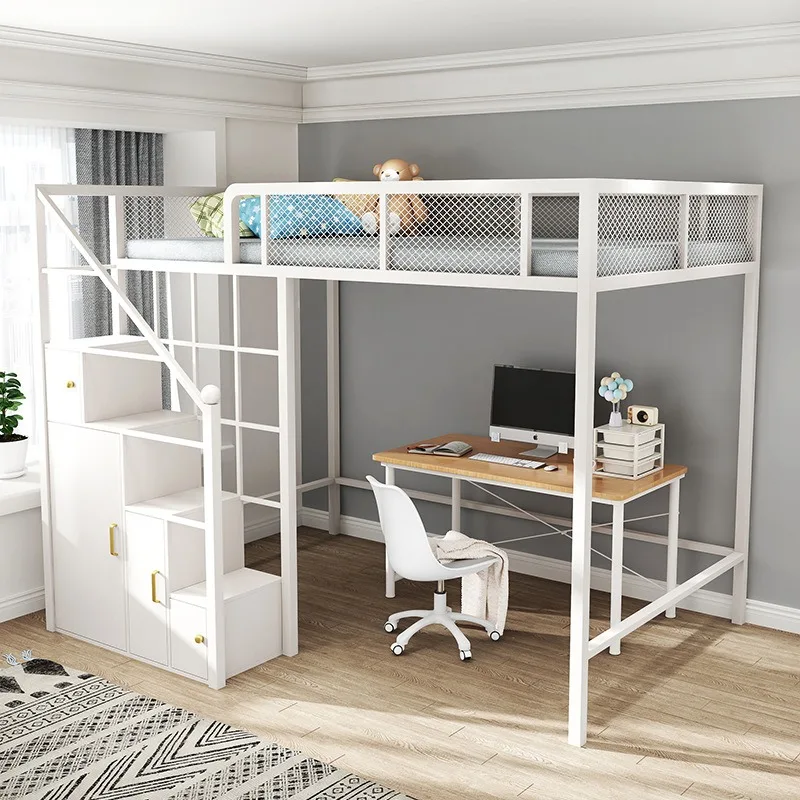 -ForModern Single Custom Queen King Dorm Erwachsene Student Metallbettrahmen Erwachsene Hochbett Schule Zuhause Hotel Hostel Verwenden Sie Etagenbett &
