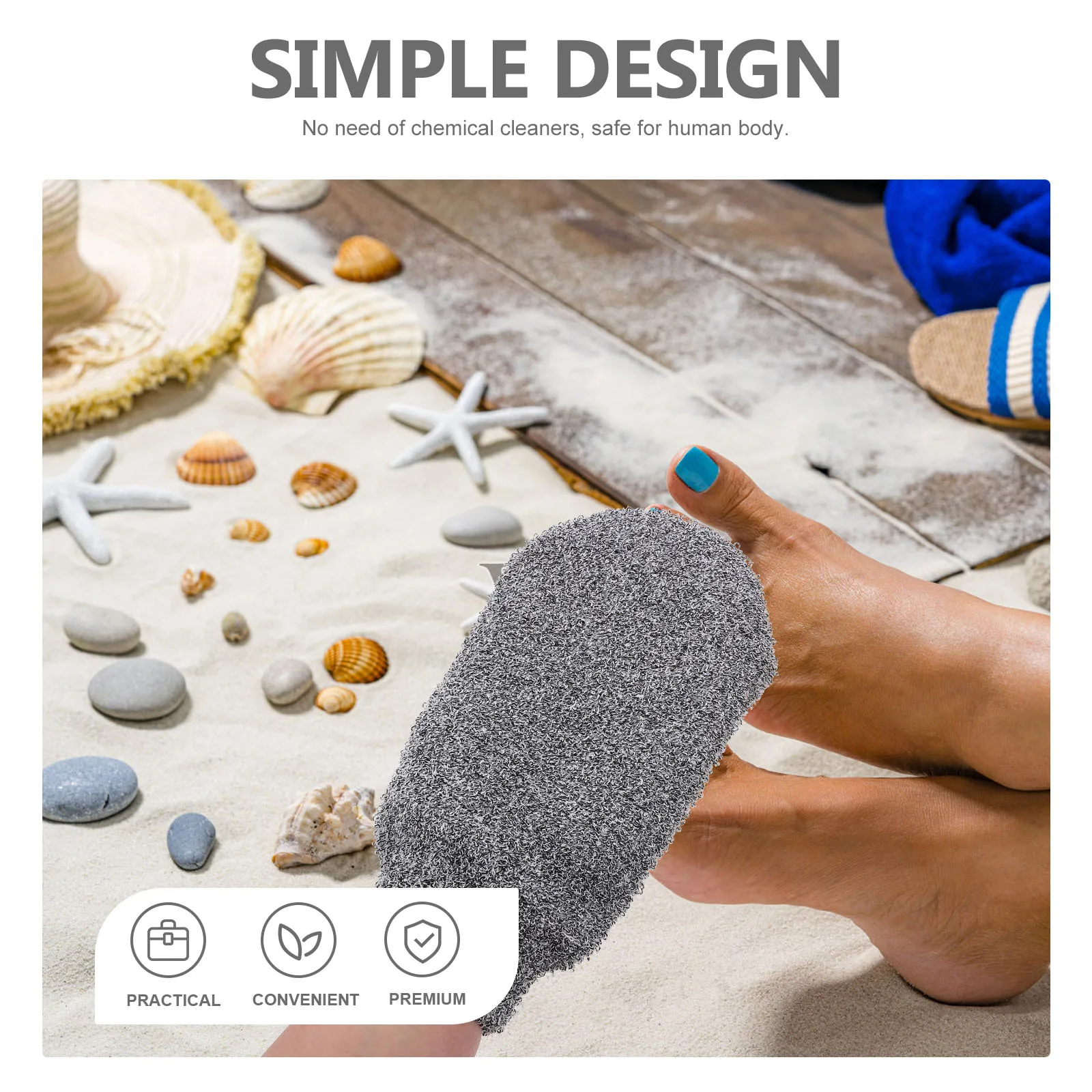 

3pcs Removal Mitt Beach Sand Remover Reusable Sand Cleaner Glove For Beach Camping Outdoor Summer Wipe Off Tool