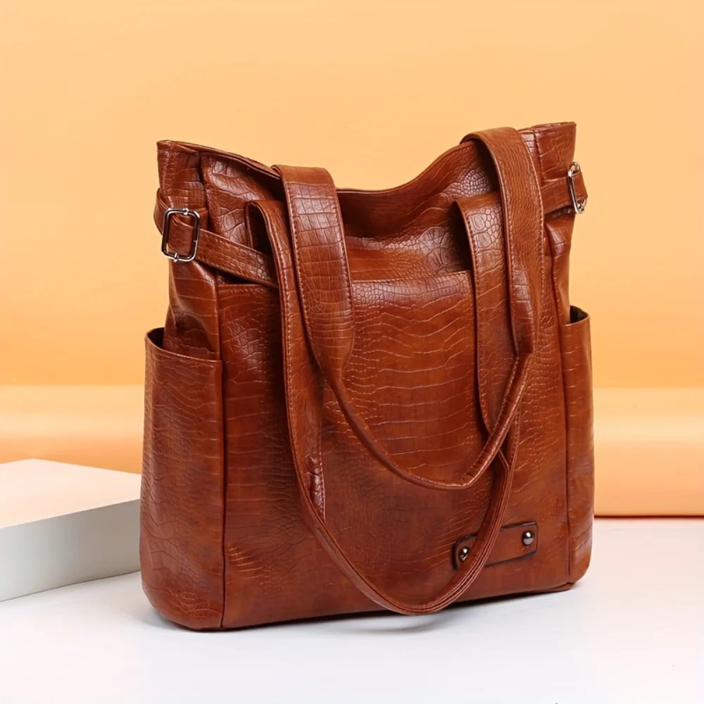 

Crocodile Pattern Luxury Shoulder Bag Fashion Tote Bag Women