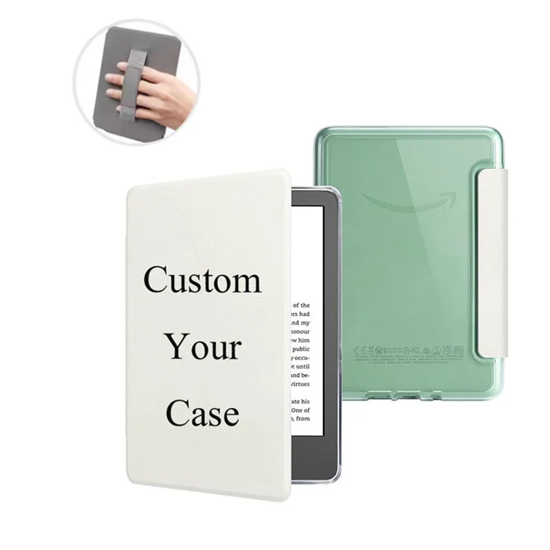 

Индивидуальный чехол для Kindle Colorsoft 7 дюймов 2024 Выпущенный Kindle SA59CP Персонализированная прозрачная задняя крышка с ремешком на руку