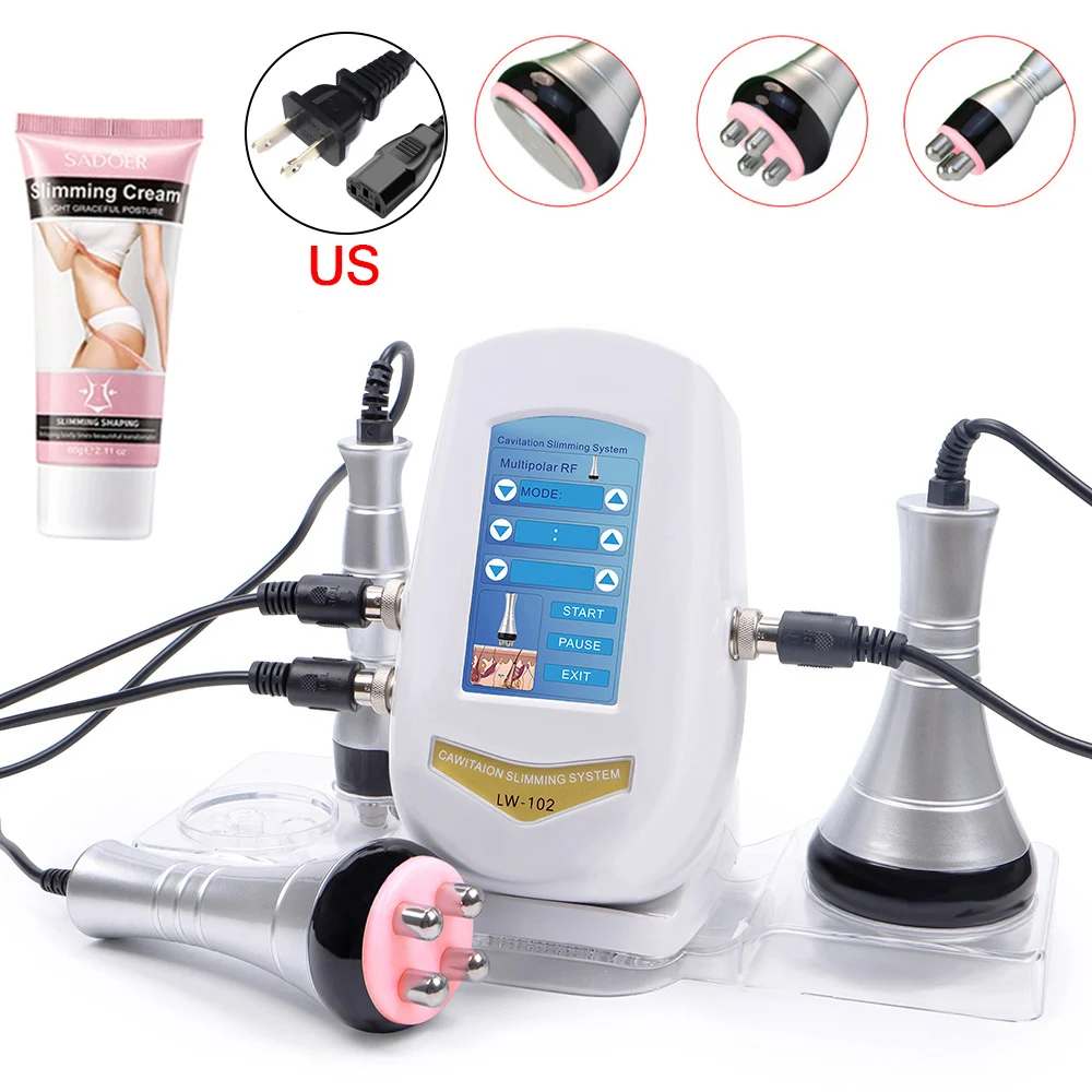 

Многофункциональный аппарат для коррекции фигуры 3-в-1: кавитационный массажер для лица и тела, лифтинг и подтяжка кожи, инструмент для спа-ухода