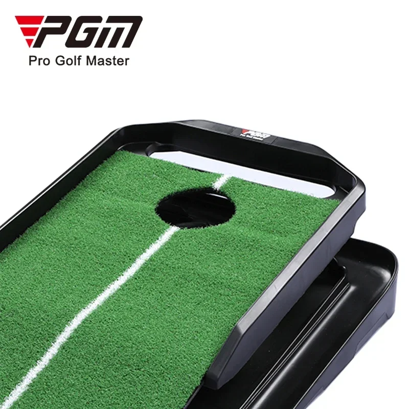 PGM TL039 Garden Mini Golf Swing Course Trainer Enhanced Training Automatic Ball Return Golf Putting Mat for Golf Training Aids