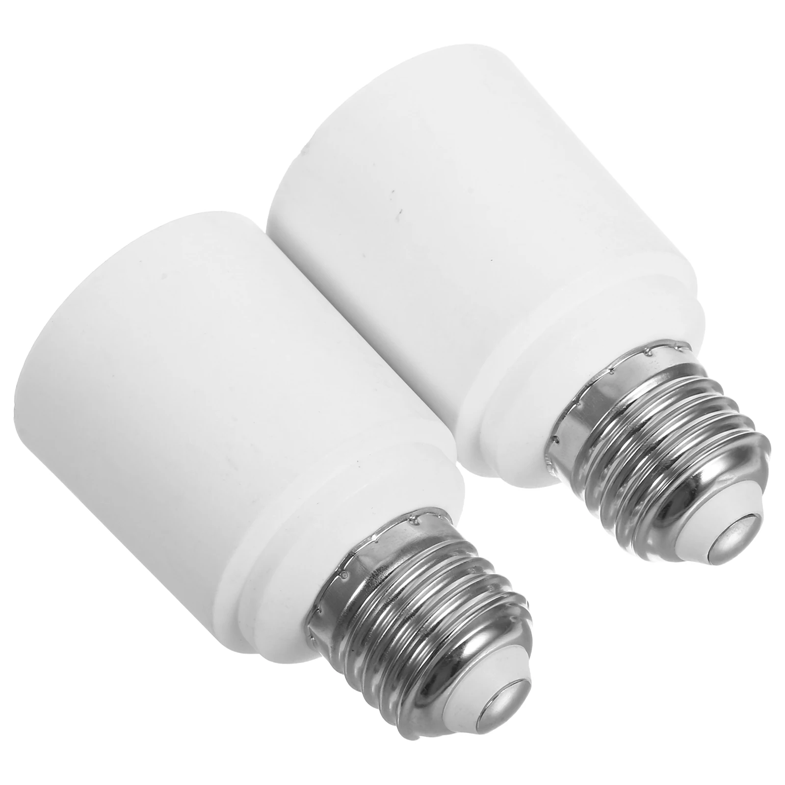 

2pcs Lamp Adapter E40 to E27 Converter Medium Socket Extender Light Bulb Base Extension Screw Socket Converter for Home Office