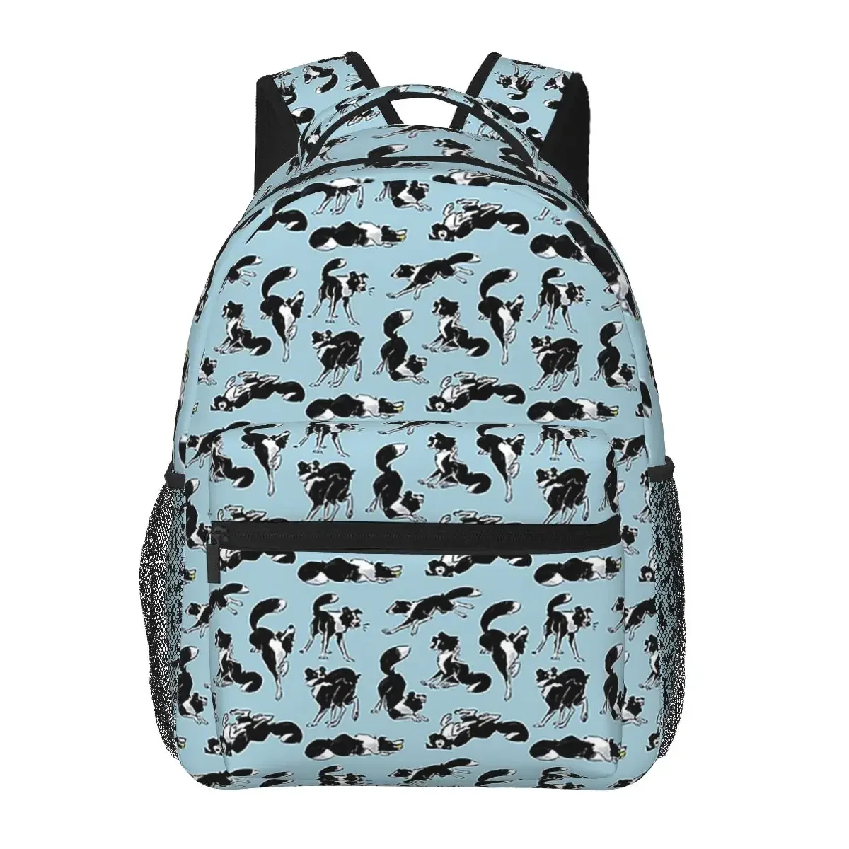 

Border Collie Backpacks Boys Girls Bookbag Students School Bags Cartoon Laptop Rucksack Shoulder Bag Large Capacity