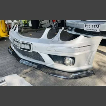 

carbon front bumper lip for E class w211 E63 AMG sedan car