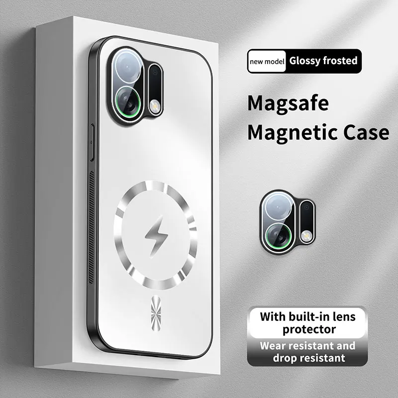 حافظة لهاتف OPPO K13 Turbo Pro جديدة AG غير لامعة غطاء مغناطيسي صلب لهاتف OPPO K13 Turbo ممتص للصدمات Funda