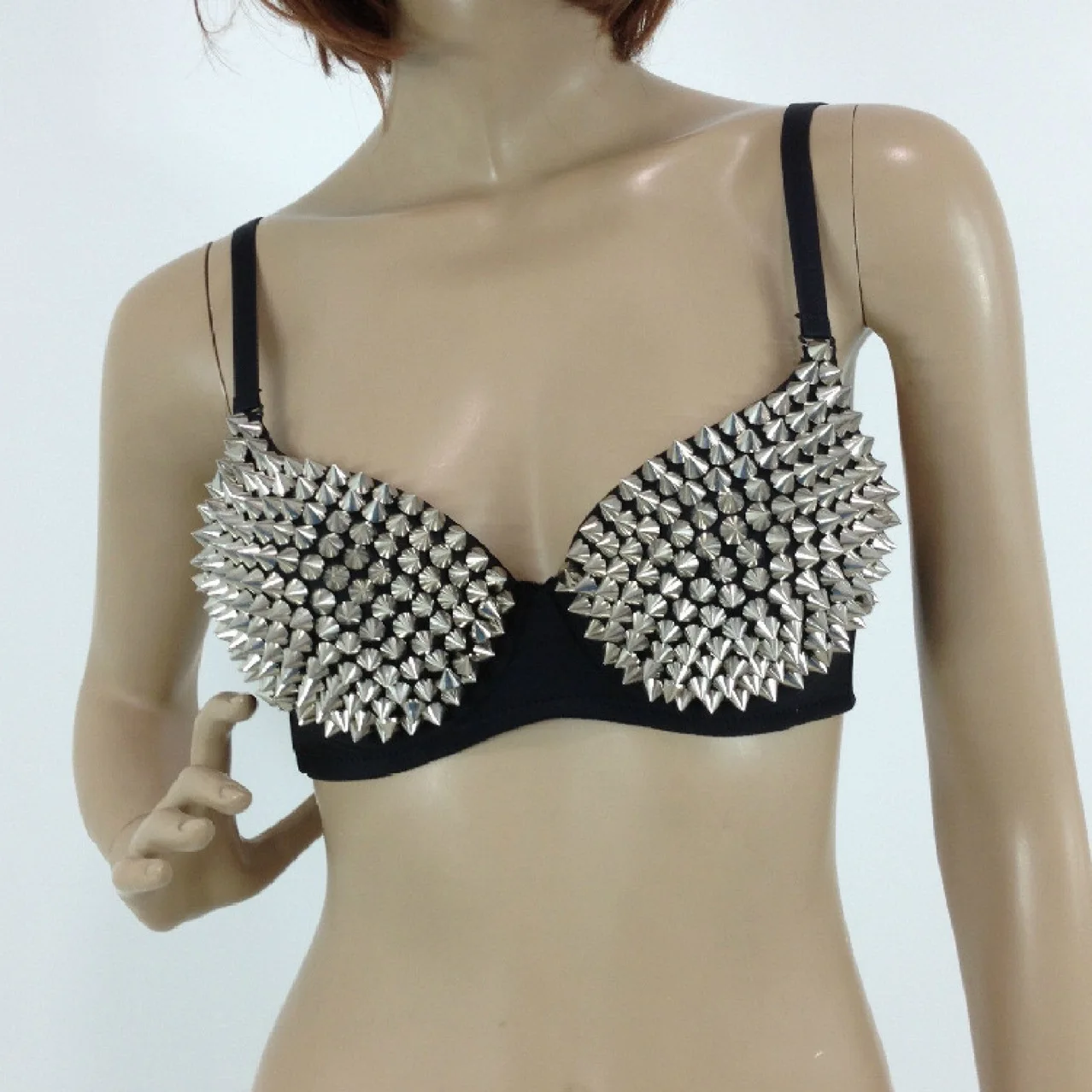 Spot Delivery LADYGAGA Studded Bra Beaded Bra Nightclub Bra Pineapple Style Underwear