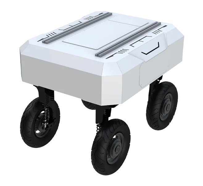 منصة روبوت جاهزة للحافلة CAN & ROS، هيكل توجيه رباعي العجلات وهيكل توجيه رباعي العجلات لرسم الخرائط الخارجية وأتمتة المصنع #4