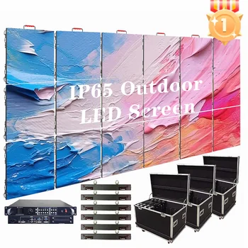 야외 LED 스크린 LED 디스플레이, P3.91 500x500mm 패널, 비디오 벽, 8 개