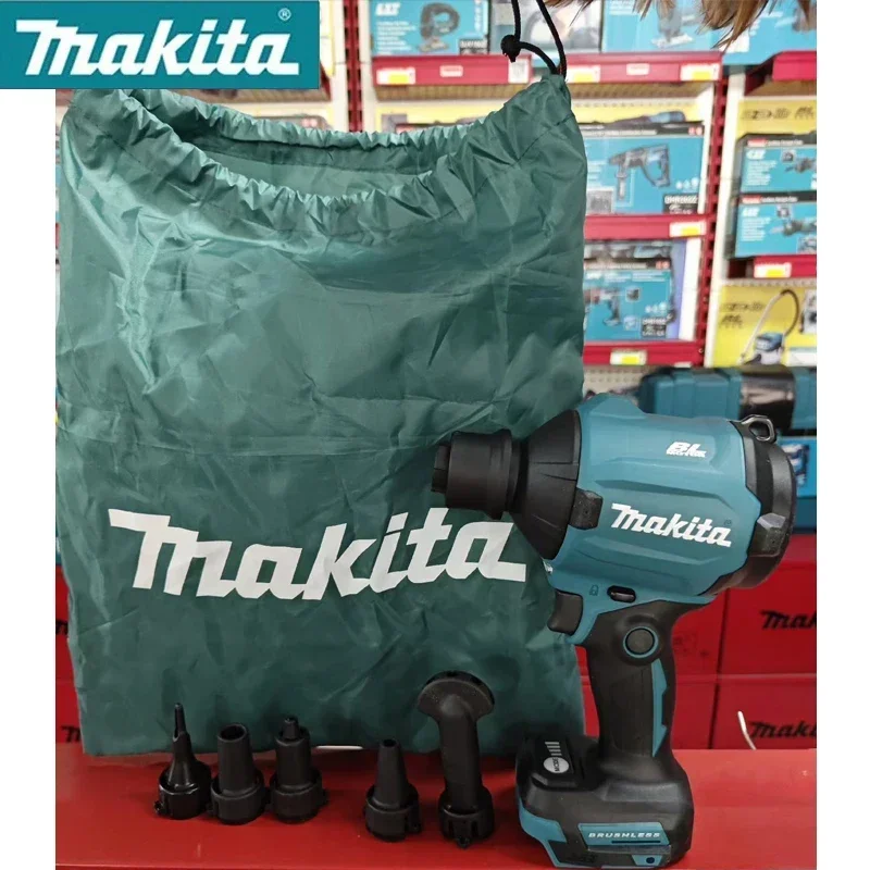 MAKITA DAS180 Cordless Air Blower 18V Lithium Narrow Space Multifunction Rechargeable Inflator Vacuum Blower Air Dust Machine