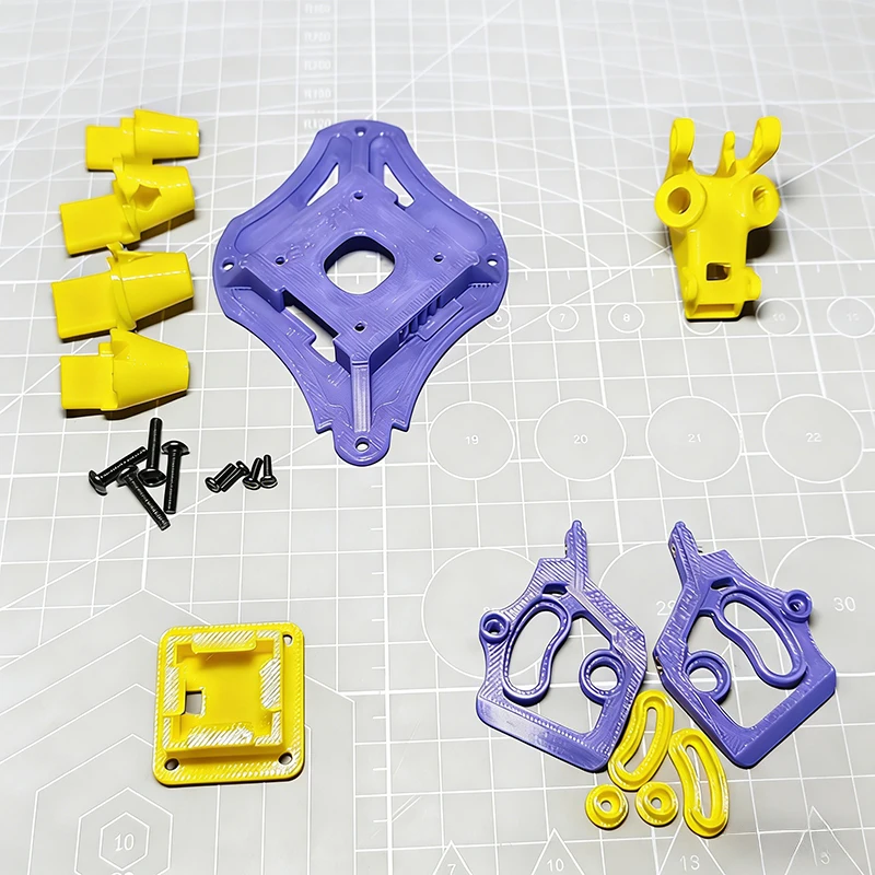 1Set 3D Printed Antenna/181GPS Mount Fixed Bracket for Speedybee Bee35 FPV Drone DJI O4Pro Air Unit Bottom Plate Protection Kit